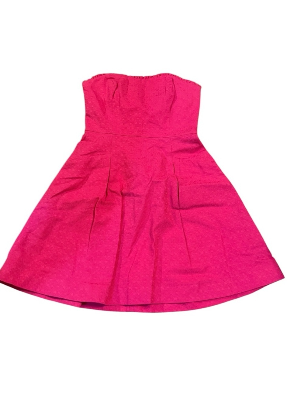 Lilly Pulitzer Hot Pink Strapless Fit-and-Flare Dress